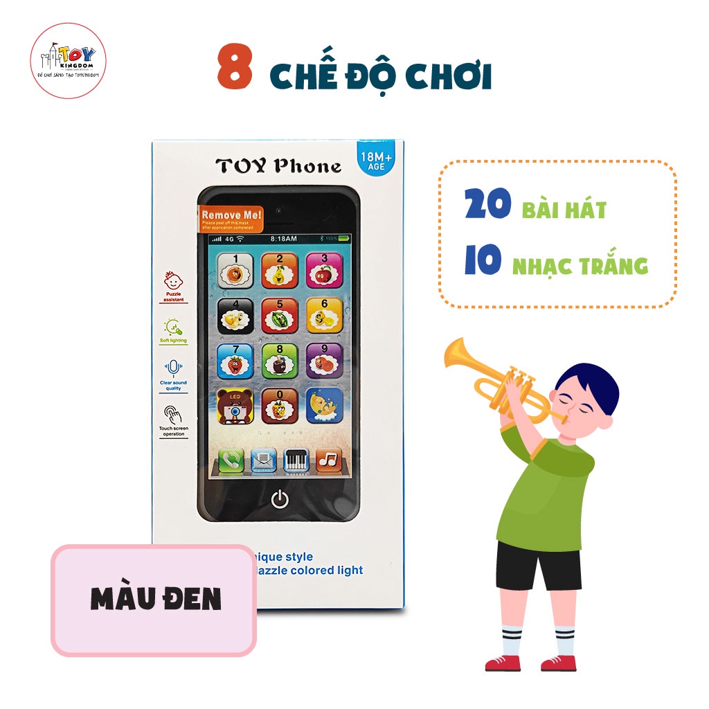 Điện Thoại Đồ Chơi Phát Nhạc Vui Nhộn – 10 Chức Năng