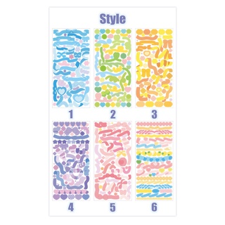 Flowertree Sticker Miếng Dán Trang Trí Sổ Lưu Niệm