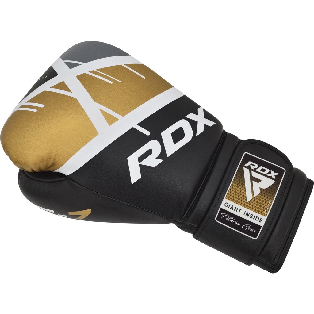 Găng Tay Boxing  RDX F7 Ego Training - Black/Gold