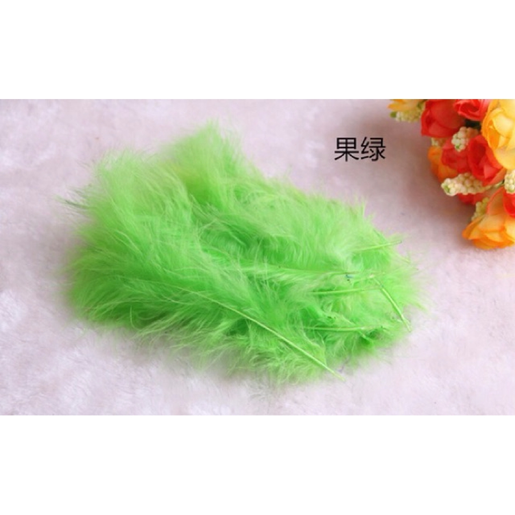 Bộ 100 Lông Vũ Tự Nhiên Nhiều Màu Sắc Làm Đồ Thủ Công DIY
