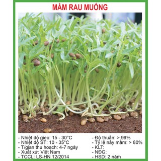 Hạt Giống Mầm rau muống 50 Gram