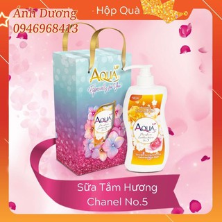 Hộp quà tặng Sữa tắm hương nước hoa Aqua up tặng phụ nữ 8/3 - 20/10