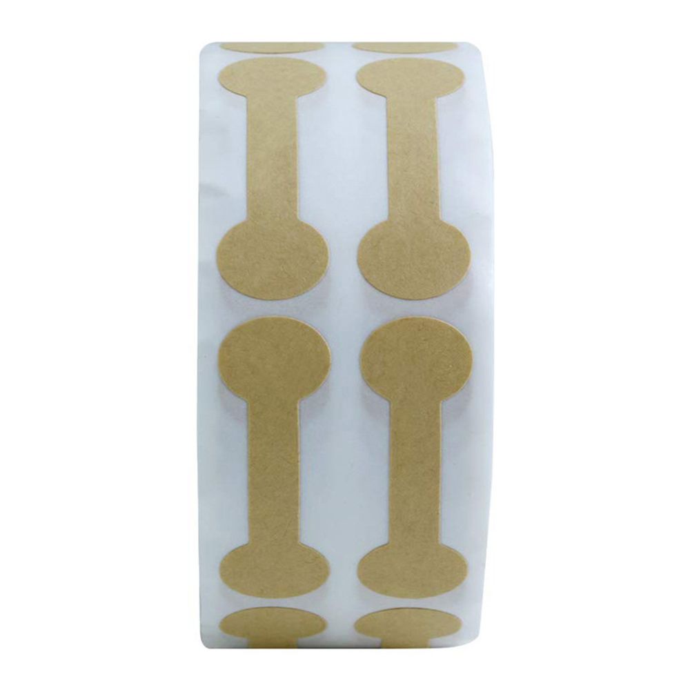 Set 500 thẻ giấy Kraft trơn nhiều màu sắc tự dính dùng làm nhãn giá cho nhẫn/ vòng tay/ vòng cổ đồ trang sức