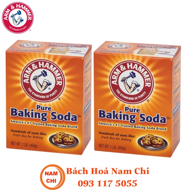 [Bộ 2 Hộp] Baking Soda Arm & Hammer 454g - USA | BigBuy360 - bigbuy360.vn