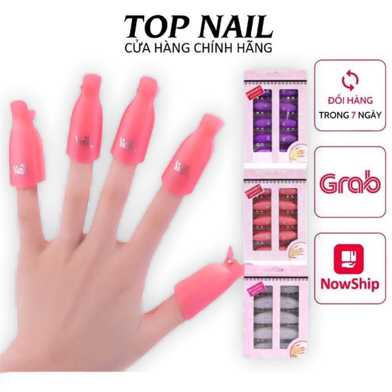 Bộ kẹp ngón tay ủ phá gel nail 10 ngón tay