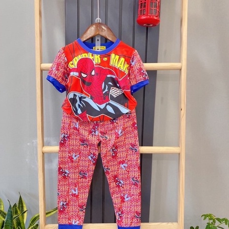 Bộ quần áo siêu nhân cho bé trai bộ siêu nhân bé trai 10-28kg Củ khoai tây shop chất thun 3D thoáng mát MS21