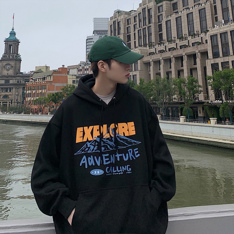 Áo hoodie dài tay in hình dê thiết kế mới thời trang mùa xuân thu dành cho nam