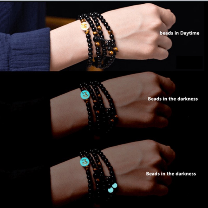 Vòng tay đá obsidian từ tính chăm sóc sức khỏe