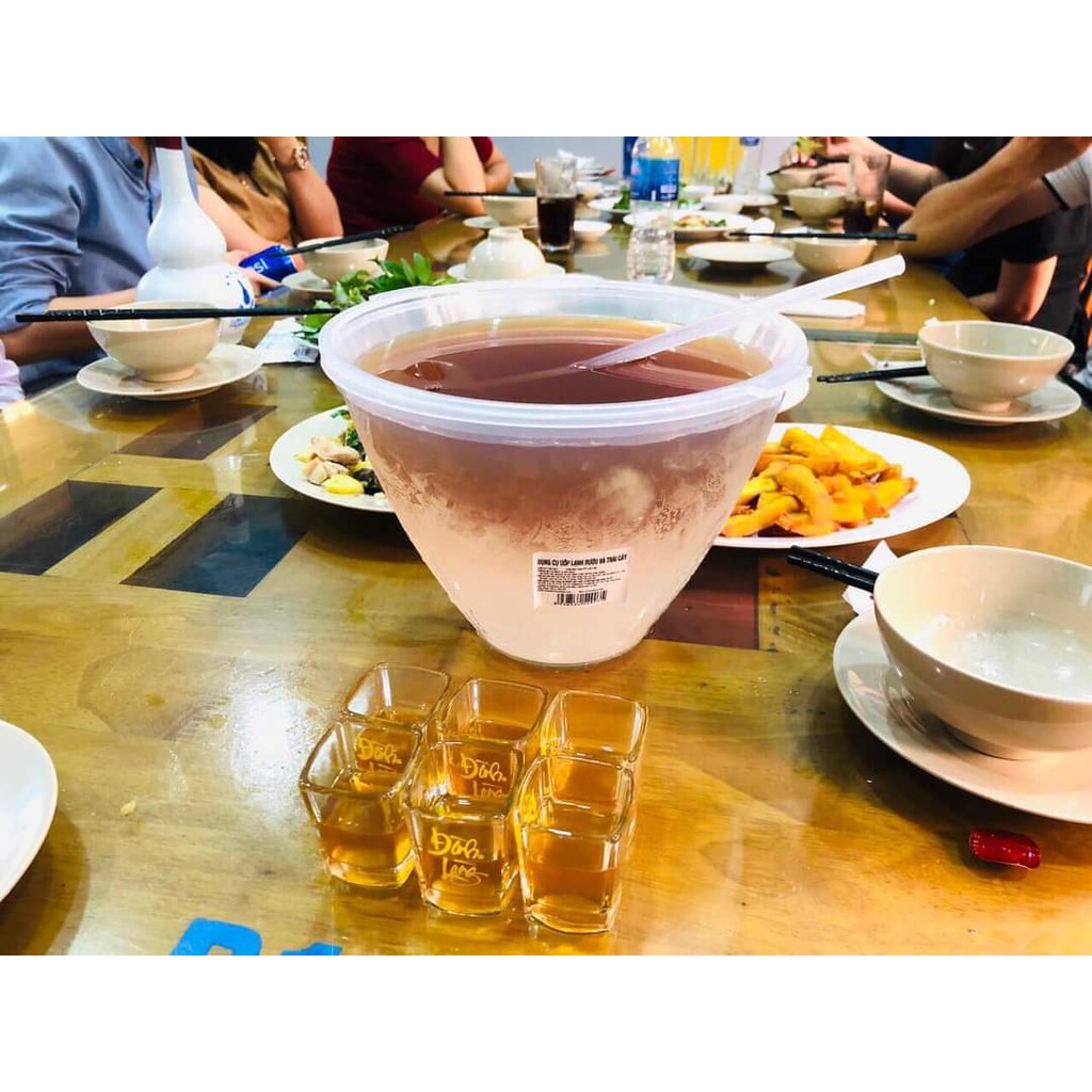 Bộ Bát Đựng Rượu Và Ướp Lạnh Trái Cây - Dụng Cụ Ướp Lạnh Trái Cây Và Rượu Kèm gáo múc