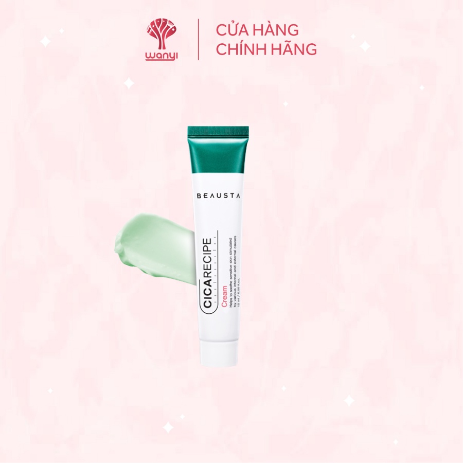 Kem dưỡng ẩm chiết xuất rau má Beausta Cicarecipe Cream Minisize 15ml - WANYI VN
