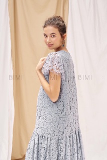 ĐẦM REN XÁM MIDDI - BIMI