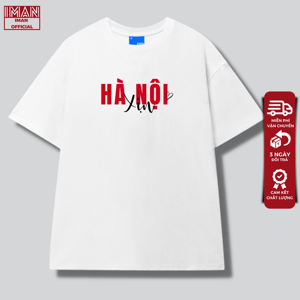 Áo thun HÀ NỘI XỊN phiên bản Premium Cao Cấp Chất Liệu 100% Cotton mềm mại, thoáng mát