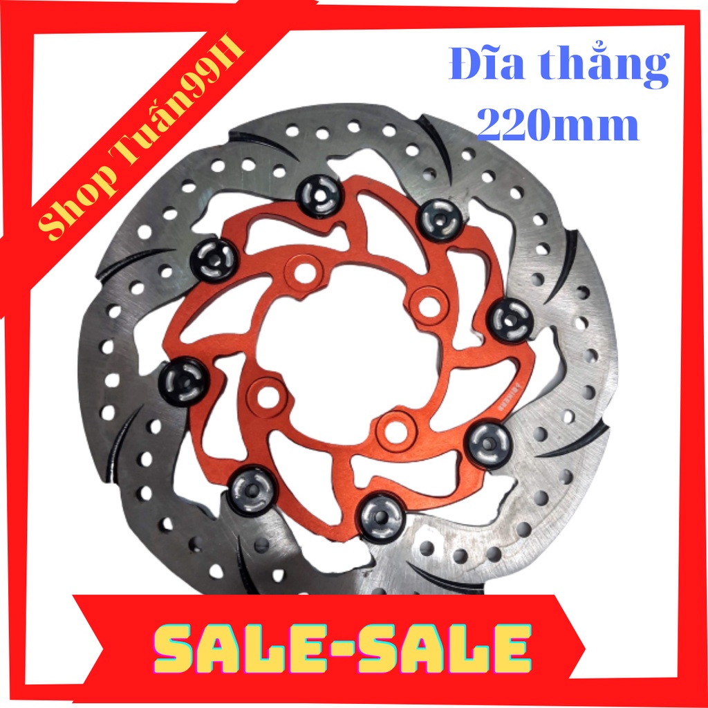 Đĩa thắng trước BIKERS 220mm dành cho RSX, Blade, Sirius, Exiter 135