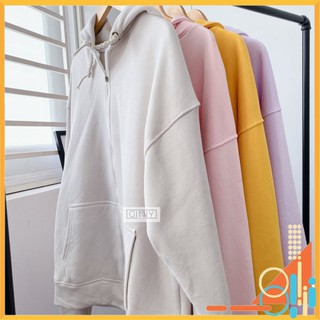 Áo Khoác Thun Remi Nữ | Hoodie dây kéo nữ | Khoác Thun Có Nón | Áo khoác nỉ