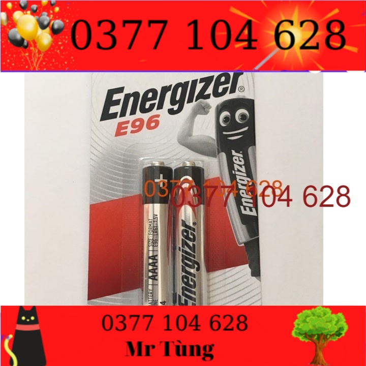 Pin AAAA (4A) E96 1.5V energizer alkaline vỉ 1 viên. .