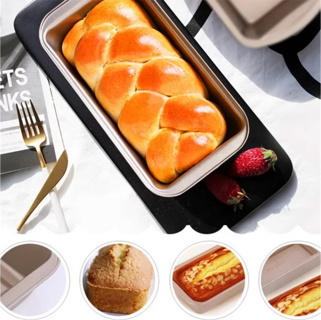Khuôn loaf chữ nhật chống dính làm bánh mỳ 25cm