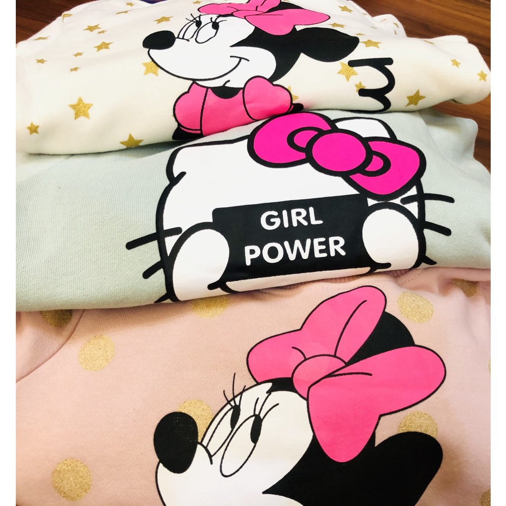 Bộ nỉ bông HM cho bé gái sz 9-14 (18-40kg)