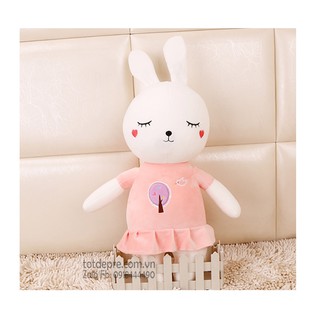 Thỏ bông mềm mặc váy 35cm