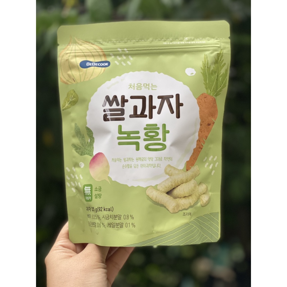 BEBECOOK j Bánh ăn dặm yến mạch hữu cơ hỉnh que cho bé 6m+ 25g