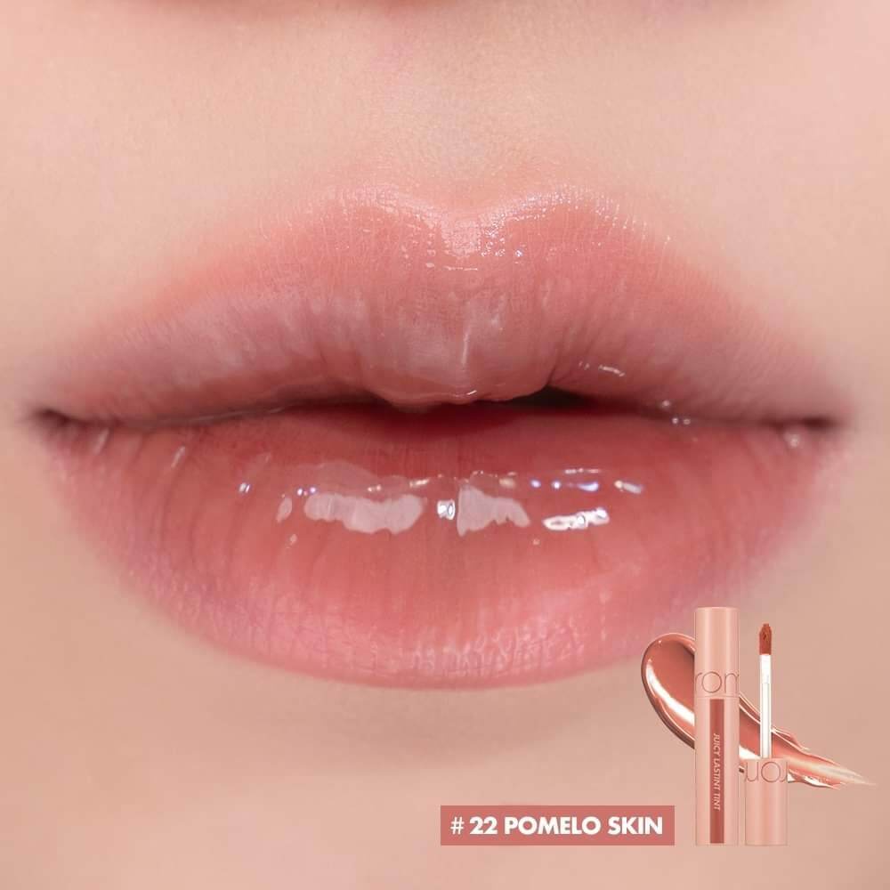Son Tint bóng có màu Hàn Quốc plum-Tint màu 22 PomeloSkin