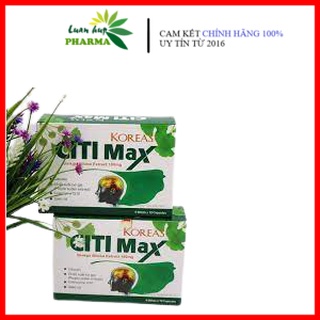 Koras CITIMAX - Tăng cường tuần hoàn máu não, cải thiện mất ngủ, đâu đầu, chóng mặt...