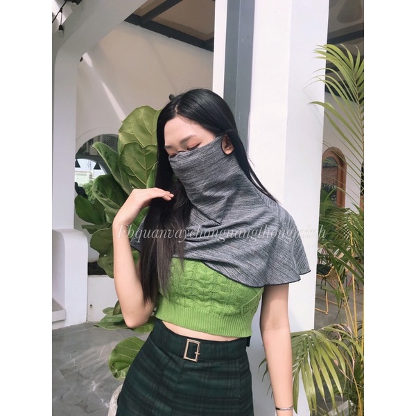 Khăn choàng chống tia cực tím NVSHOP che chắn toàn diện chất kiệu thoáng mát dễ chịu khi đeo an toàn với mọi loại da