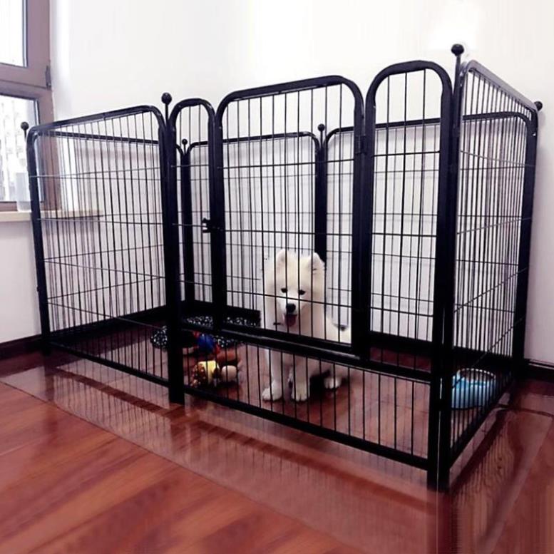 Orgo - Quây sắt 6 tấm sơn tĩnh điện loại nan ống xịn xò (2 size) chuồng quây nuôi chó dạng tấm ghép