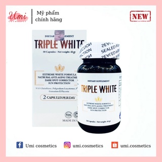 Viên uống triple white - viên uống trắng da chống nắng giảm thâm nám.