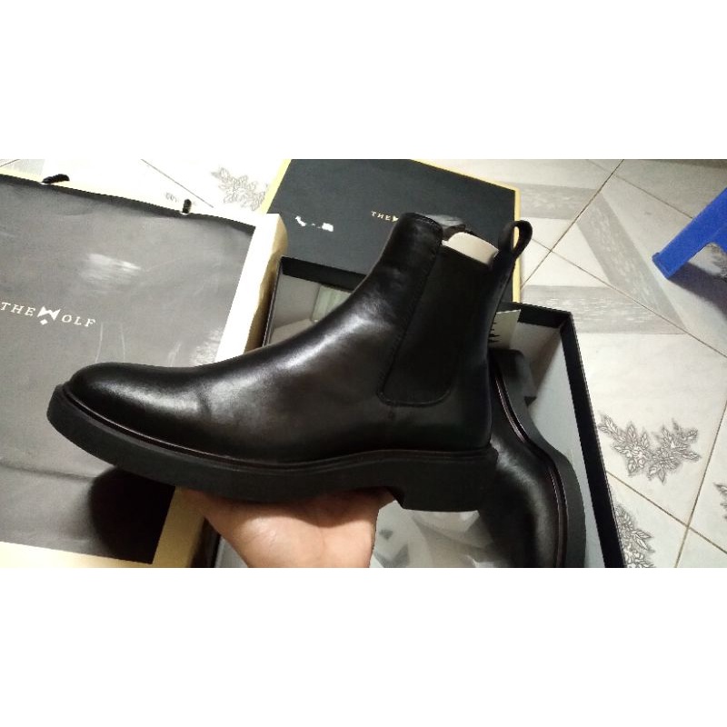 giày chelsea boots classic chính hãng The Wofl mới 99%