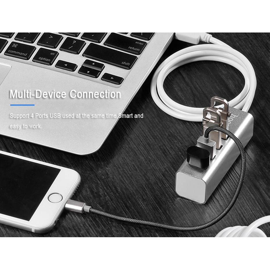 Xả kho -  Bộ Chia Cổng USB Hoco HB1 Chính Hãng - BH 1 Năm