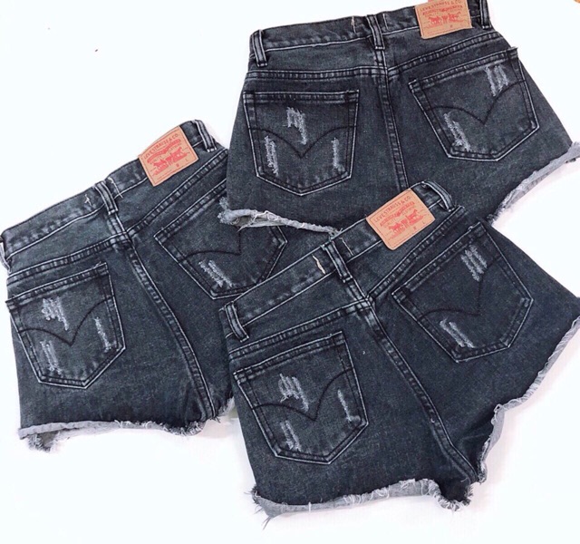 Quần short jean nữ rách