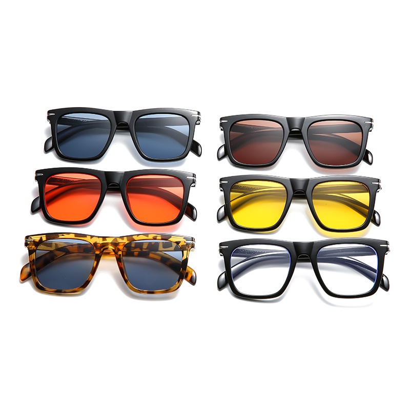 Kính Mát Gọng Vuông Chống Tia UV400 Thời Trang Dành Cho Nam Và Nữ