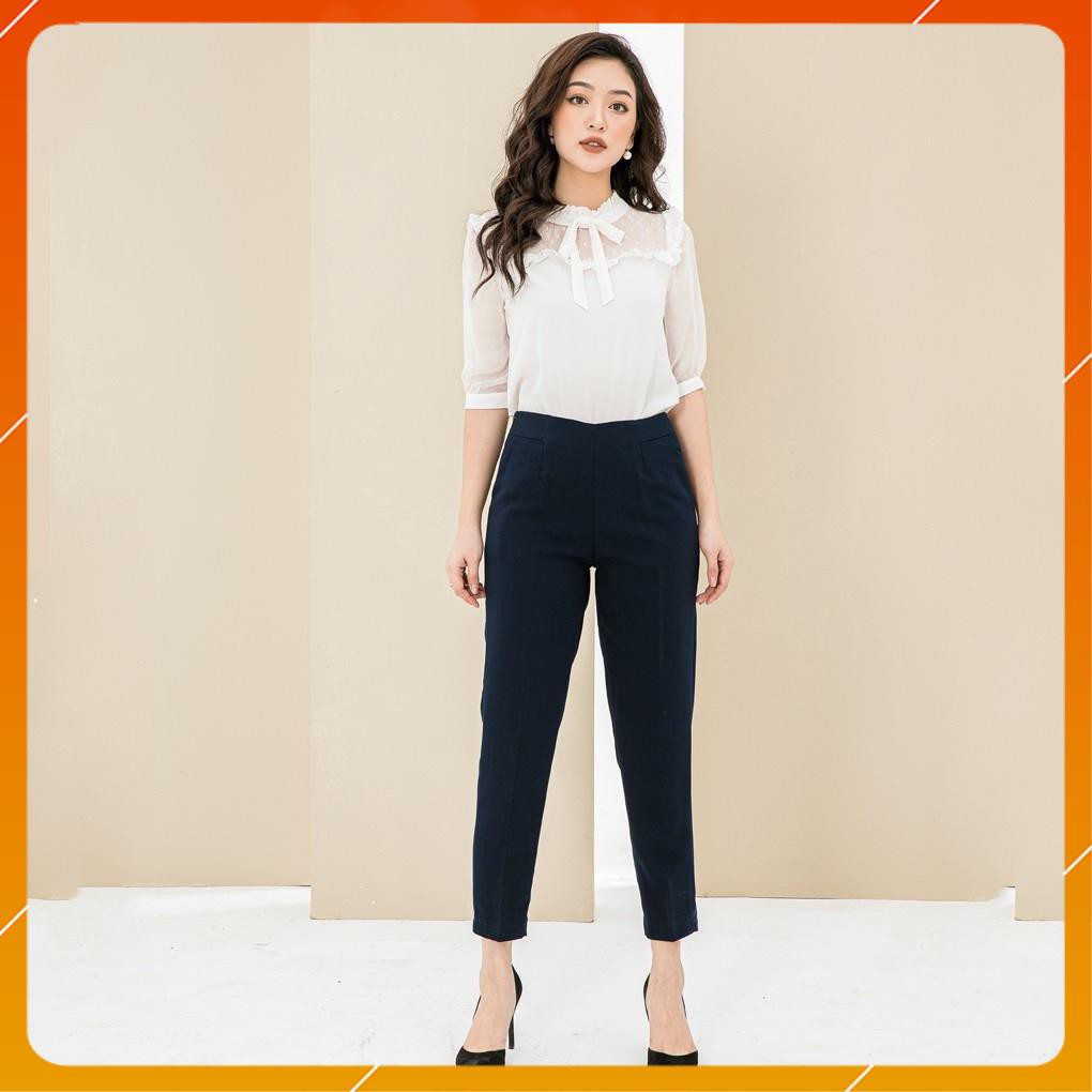 Quần tây baggy nữ lưng cao [Hàng Cao Cấp] Quần tây công sở khóa sườn vải tuyết mưa siêu mềm mịn lên dáng cực xinh | BigBuy360 - bigbuy360.vn