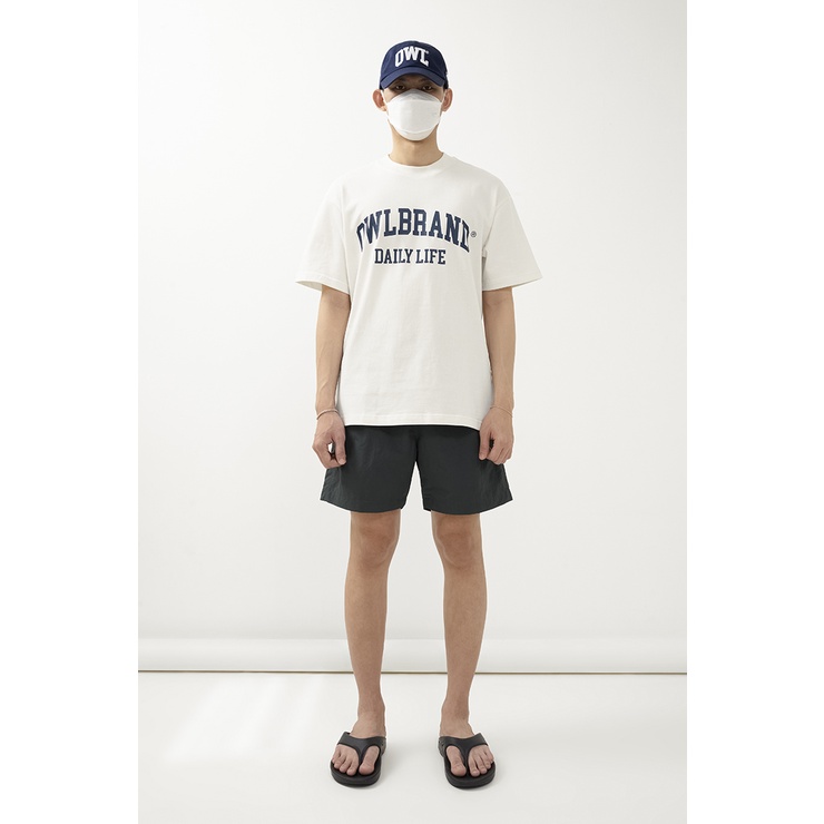 OWL BRAND® LOGO ACTIVE NYLON SHORT - Quần short nam thể thao/ Xám Đậm