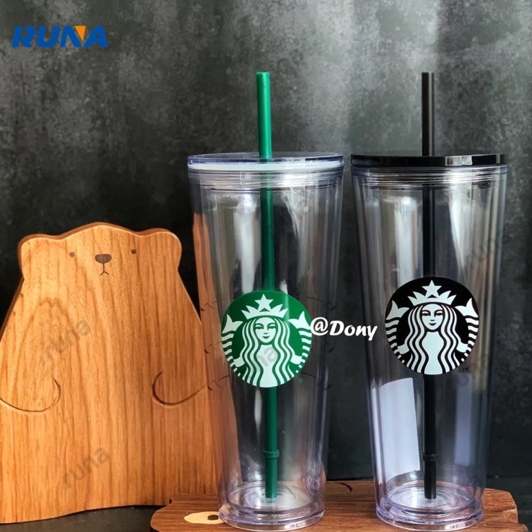 [Phổ biến] INS Style Starbucks Cup Cúp lạnh trong suốt có thể sử dụng lại Starbucks Cup 470ml/710ml