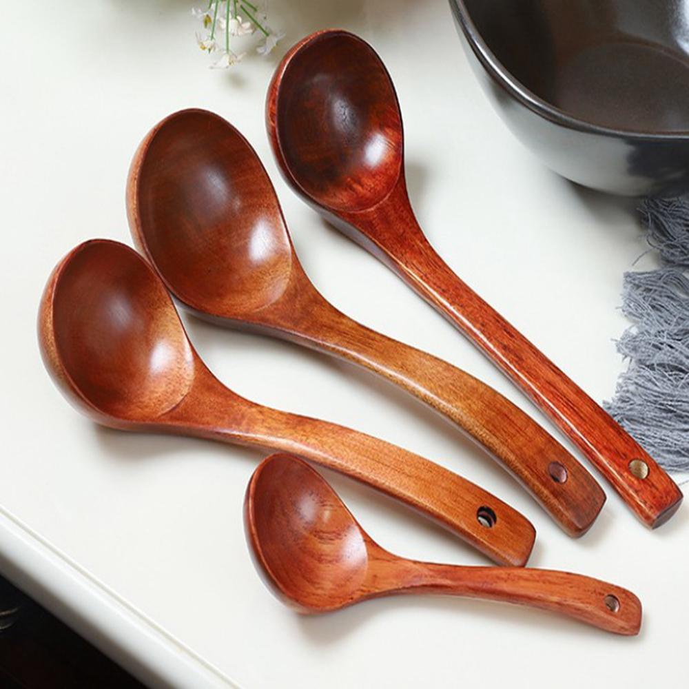 Muỗng Múc Canh Cán Dài Chống Dính Phong Cách Nhật Bản