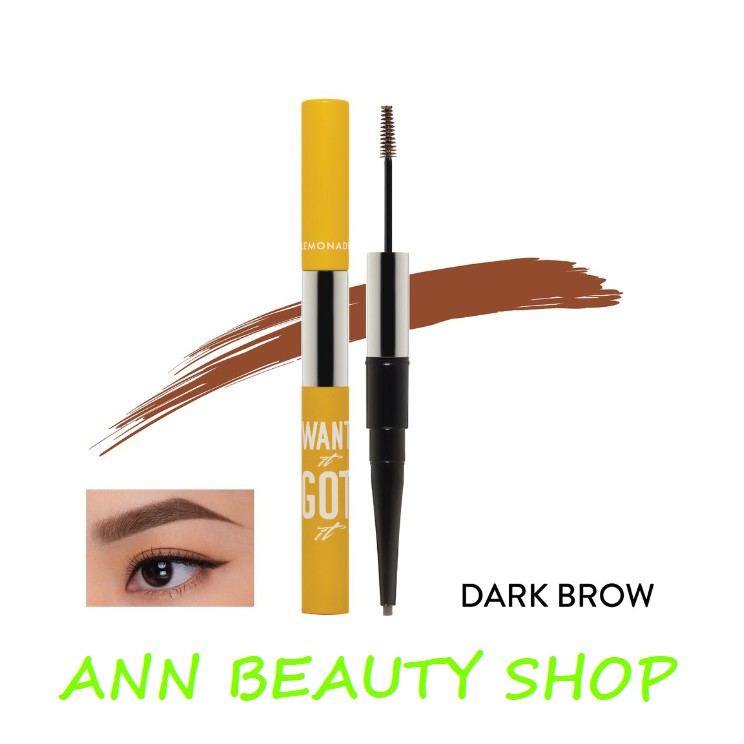 Kẻ mày 2 đầu Lemonade Want It Got It Dual Eyebrow 2g+2ml | BigBuy360 - bigbuy360.vn