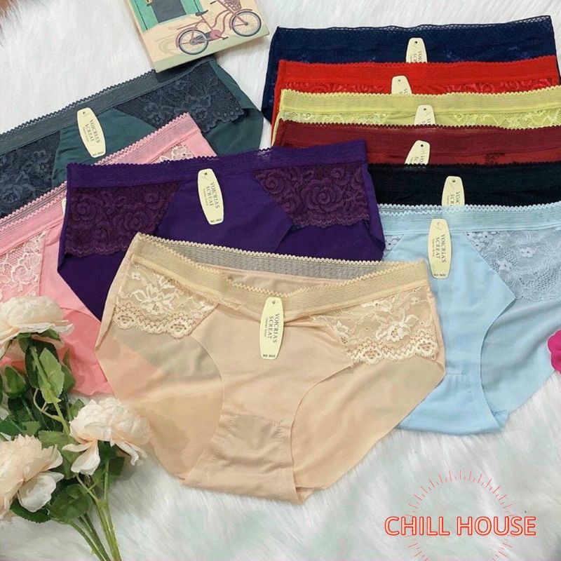 QUẦN LÓT PHA REN Cap Lưới Hai BÊN CAO CẤP - CHILL HOUSE