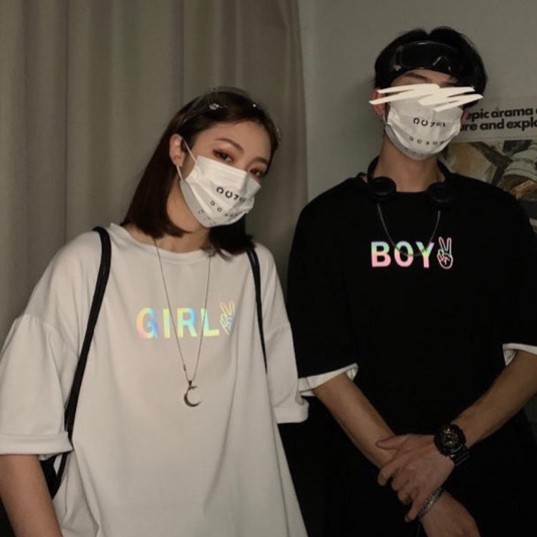Áo Thun Tay Lỡ phản quang Quang BOY &amp; GIRL Unisex Phản Quang 7 Màu Đa Sắc