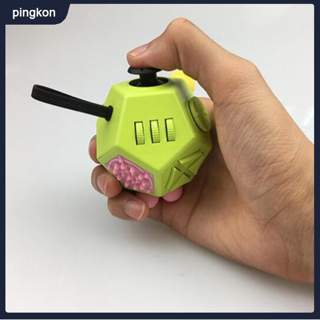 Đồ Chơi KhốI Fidget Cube 12 MặT GiúP GiảM Stress Cho Trẻ Em / NgườI LớN - 2 MặT