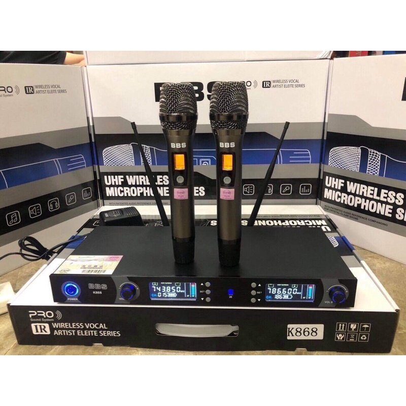 Micro Karaoke Không Dây Wireless BBS.Vỏ Kim Loại,Chống Hú