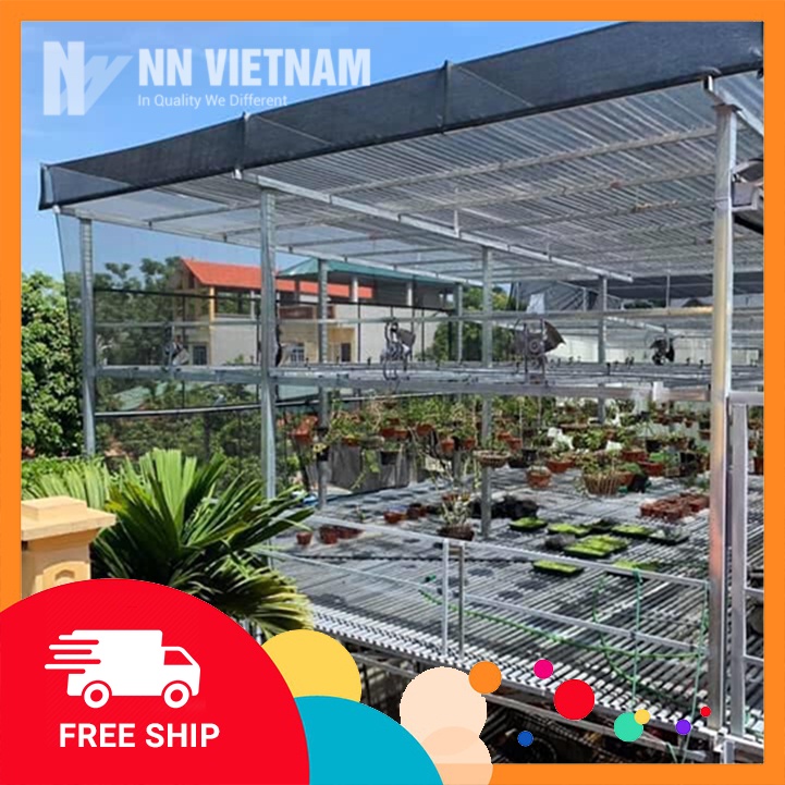 Lưới dệt kim mono sợi tròn dùng che vườn lan, cây trồng, vườn ươm - Khổ 2m tới