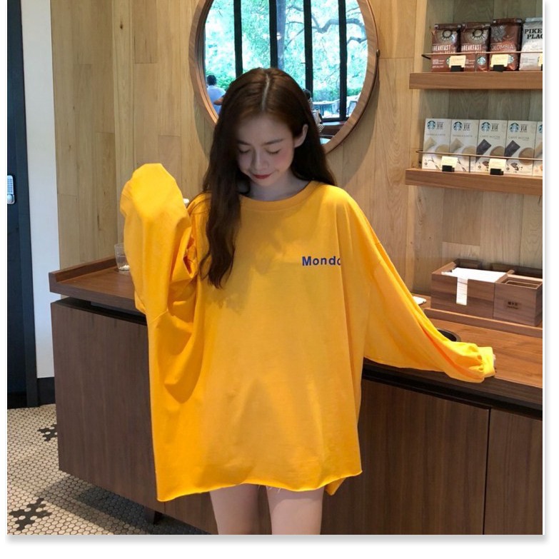 [FREESHIP] ÁO THUN DÀI TAY CÁ TÍNH PHONG CÁCH ULZZANG HÀN QUỐC PHOM RỘNG NỮ IN CHỮ ĐƠN GIẢN ML026