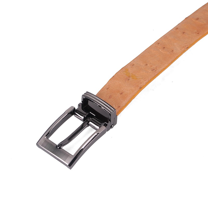 Dây thắt lưng nữ Huy Hoàng da đà điểu da hột màu đen, nâu đất, vàng bò, nâu đỏ HP5421-22-23-24