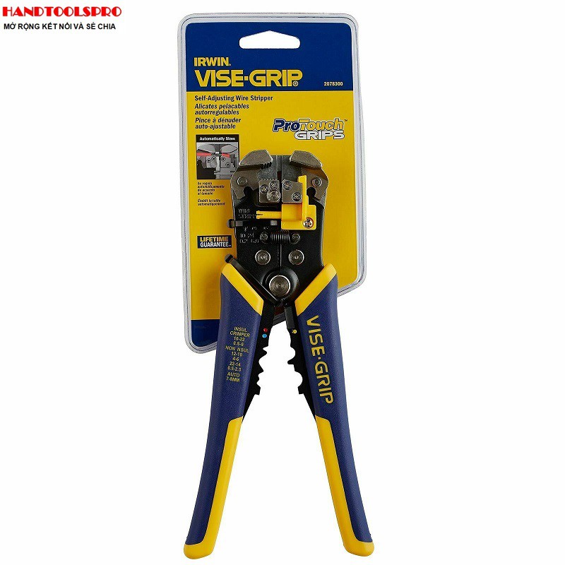 0.2~6mm Kìm tuốt dây điện IRWIN T2078300 ( mẫu mới NEW 2021)