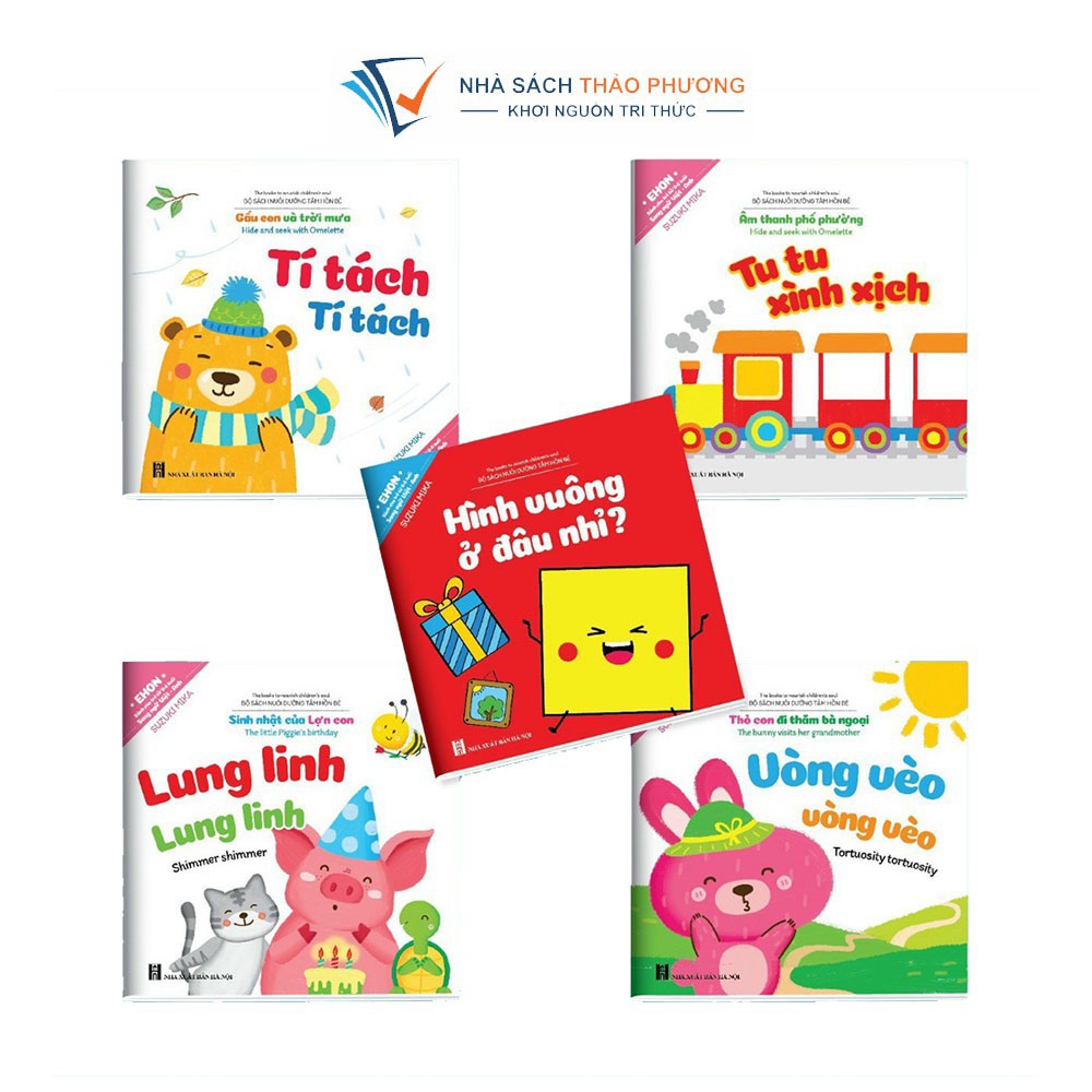 Sách – Ehon song ngữ Việt Anh bộ 5 cuốn có file âm thanh nuôi dưỡng tâm hồn bé