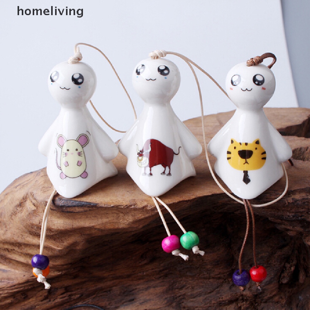 Chuông Gió Bằng Sứ Hình Búp Bê Trang Trí Nhà Cửa