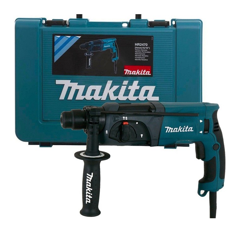Máy Khoan Bêtông 3 Chức Năng Makita Hr2470F Hộp Lớn Khoan Bê Tông, Sắt, Tường, Gỗ, Tôn, Máy Hoạt Động Mạnh Và Lực Kiosv