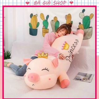 Gấu bông Heo vương miện , Heo thiên thần Nuna siêu to 1m2-1m5