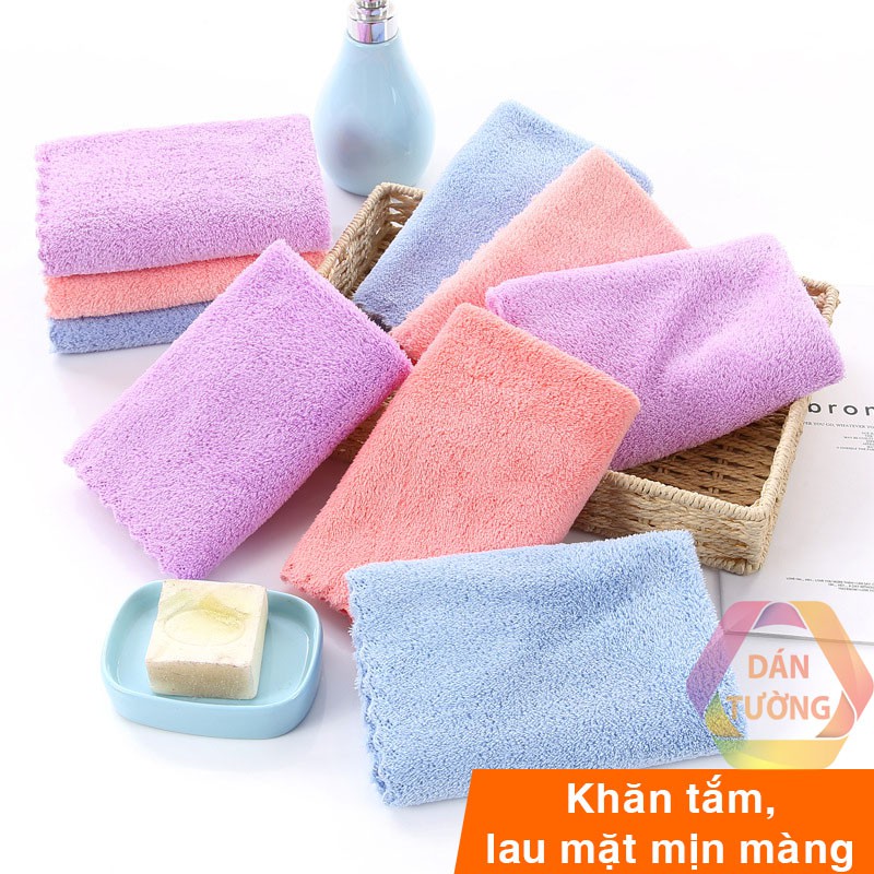 Khăn lau đa năng 30x30 cm MDT, chất vải mềm, không ra lông, thấm hút nước tốt _KLC